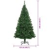 vidaXL Artificial Christmas Tree with 300 LEDs with Stand Green 240 cm