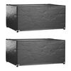 vidaXL Garden Furniture Covers 2 pcs 8 Eyelets 160x120x75 cm Rectangular
