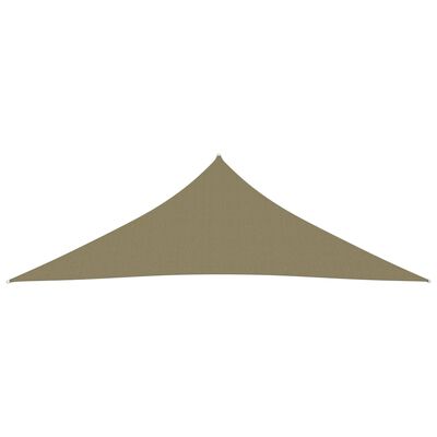 vidaXL Sunshade Sail Oxford Fabric Triangular 3x3x4.24 m Beige