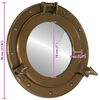 vidaXL&nbsp;Porthole Mirror&nbsp;Wall Hanging&nbsp;&Oslash;30 cm&nbsp;Aluminium and Glass