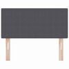 vidaXL Headboard with Headboard Dark Grey 100 cm Faux Leather