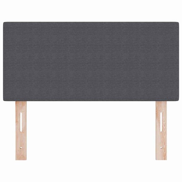 vidaXL Headboard with Headboard Dark Grey 100 cm Faux Leather