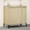 vidaXL Sink Cabinet Sonoma Oak 58x33x60 cm Engineered Wood