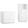 vidaXL Bathroom Cabinet Set 2 pcs White Engineered Wood