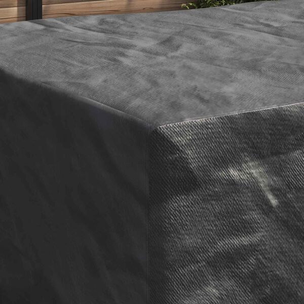 vidaXL Furniture Cover Plain Black 240 x 160 x 100 cm 600D