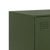 vidaXL Highboard Olive Green 67x39x95 cm Steel