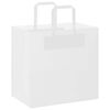 vidaXL Paper Bags 250 pcs with Handles White 26x17x25 cm