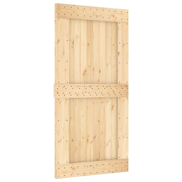 vidaXL Door NARVIK Natural 100 x 210 cm Solid Pine Wood