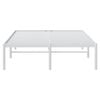 vidaXL Metal Bed Frame without Mattress White 135x190cm