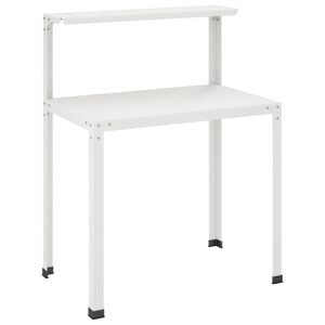 vidaXL Potting Table 100 x 50 x 104 cm Powder-Coated Steel White
