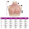 vidaXL Silicone Breastplate Natural D Cup