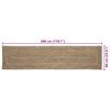 vidaXL Area Rugs Rectangular Natural and Black 60 x 300 cm Jute