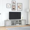 vidaXL TV Cabinet Concrete Grey 188.5x41x50 cm Engineered Wood