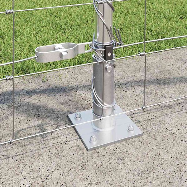 vidaXL Fence Post Galvanized 50 x 1 m Steel