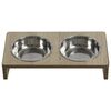Jack and Vanilla Pet Food Bowl Stand Molly 2x380 ml Brown