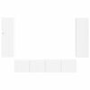 vidaXL TV Cabinet Set Wall-mounted 4 pcs White Engineered Wood