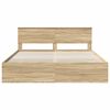 vidaXL Bed Frame Sonoma Oak 180 x 200 cm Engineered Wood