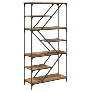 vidaXL Bookshelf 9-Tier 91 x 36 x 176 cm Engineered Wood Old Wood
