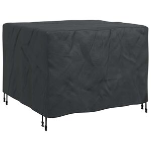 vidaXL Furniture Cover Plain Black 113 x 113 x 73 cm 600D