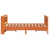 vidaXL Bed Frame without Mattress Wax Brown 135x190 cm Double Solid Wood Pine