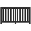vidaXL Radiator Cover Black 149x20x82 cm Engineered Wood