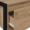 vidaXL End Table Artisian Oak 100 x 36 x 75 cm Engineered Wood
