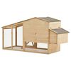 vidaXL Chicken Cage Solid Pine Wood 178x67x92 cm