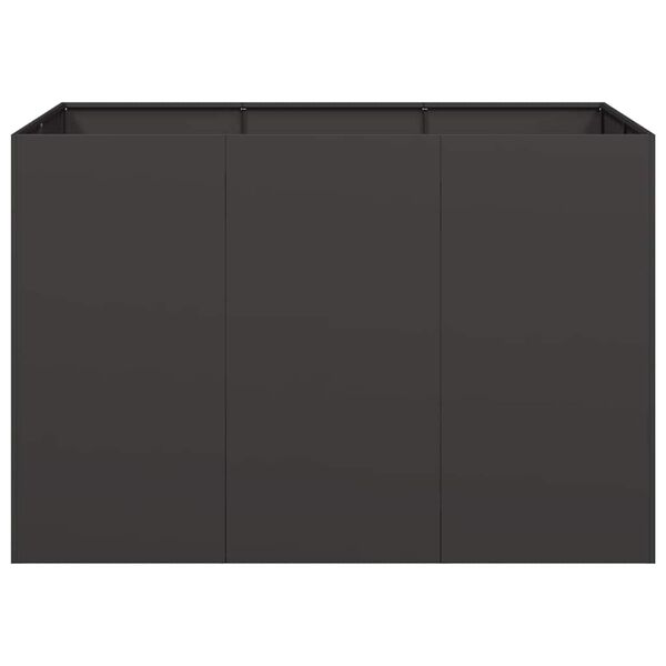 vidaXL Planter Black 120x80x80 cm Steel