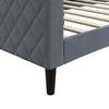 vidaXL Day Bed without Mattress Dark Grey 90x190 cm Single Velvet