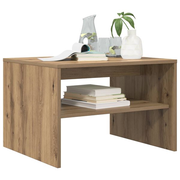 vidaXL Coffee Table Artisan Oak 60 x 50 x 40 cm Engineered Wood