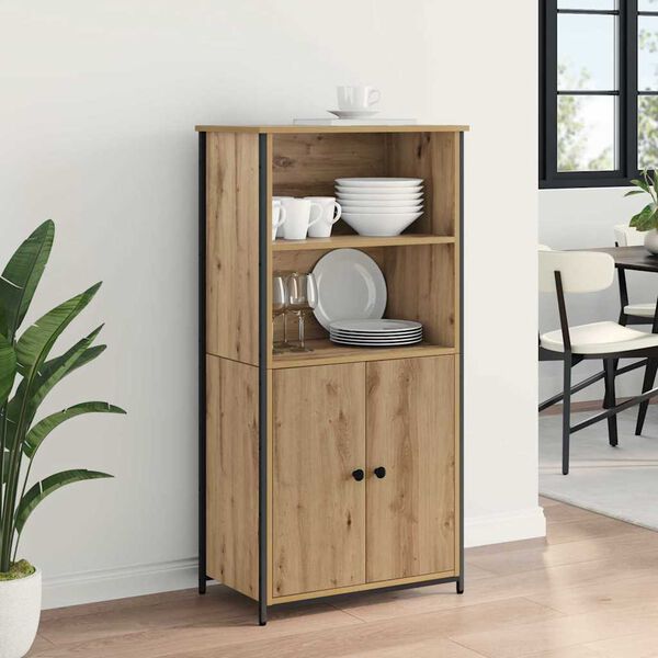 vidaXL Highboard Artisan Oak 62 x 36 x 121.5 cm Engineered Wood