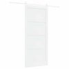 vidaXL Sliding Door White 93 x 211 cm Solid Pine Wood