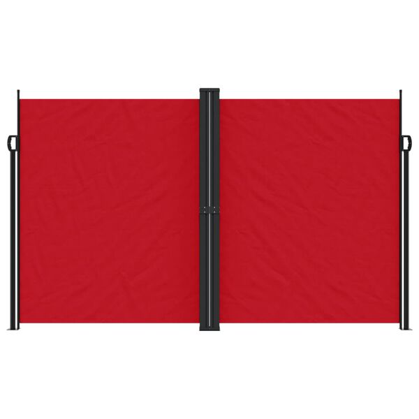 vidaXL Retractable Side Awning Red 200x600 cm