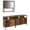 vidaXL Bathroom Furniture Set 3 pcs Brown Engineered wood