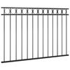 vidaXL Fence Panel Assen Steel 1.7x1 m Black