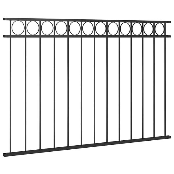 vidaXL Fence Panel Assen Steel 1.7x1 m Black