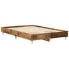 vidaXL Bed Frame No Mattress Old Wood 120x190 cm Small Double Engineered Wood