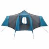vidaXL Tipi Tent with Roof Blue and Grey 492 x 492 x 275 cm Fabric