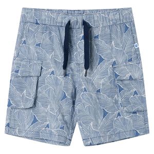 vidaXL Kids' Shorts with Drawstring Dark Blue 104