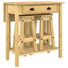 vidaXL 3 Piece Bar Set Solid Wood Pine