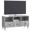 vidaXL TV Cabinet Grey Sonoma 102 x 34.5 x 50 cm Engineered Wood