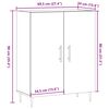 vidaXL Sideboard Old Wood 69.5x34x90 cm Engineered Wood