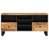 vidaXL TV Cabinet 100x33x46 cm Solid Wood Mango and Engineered Wood