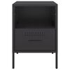 vidaXL Bedside Cabinets 2 pcs Black 36x39x50.5 cm Steel