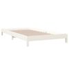 vidaXL Stack Bed without Mattress White 100x200 cm Solid Wood Pine