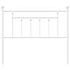 vidaXL Metal Headboard White 100 cm