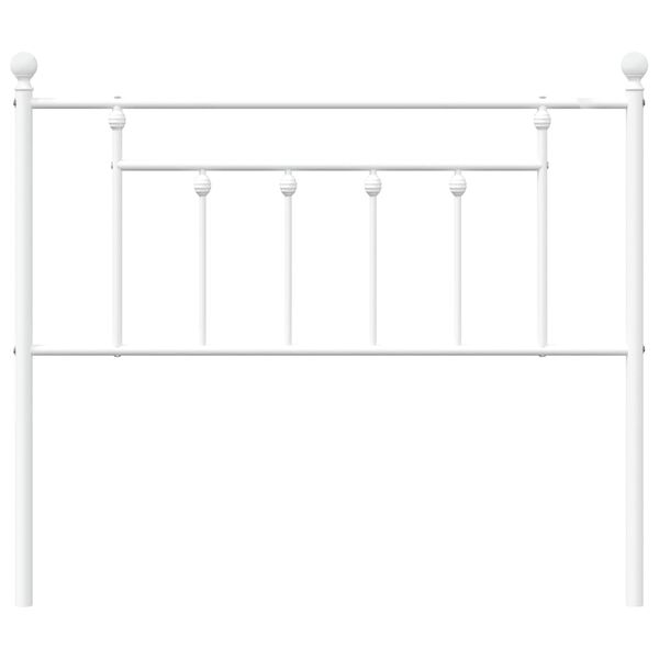vidaXL Metal Headboard White 100 cm