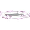 vidaXL Bed Frame Wax Brown 180 x 200 cm Solid Pine Wood