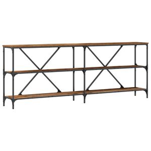 vidaXL Console Table Old Wood 200 x 30 x 75 cm Engineered Wood