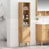 vidaXL Bathroom Tall Cabinet with Shelf Wax Brown 35 x 30 x 160 cm